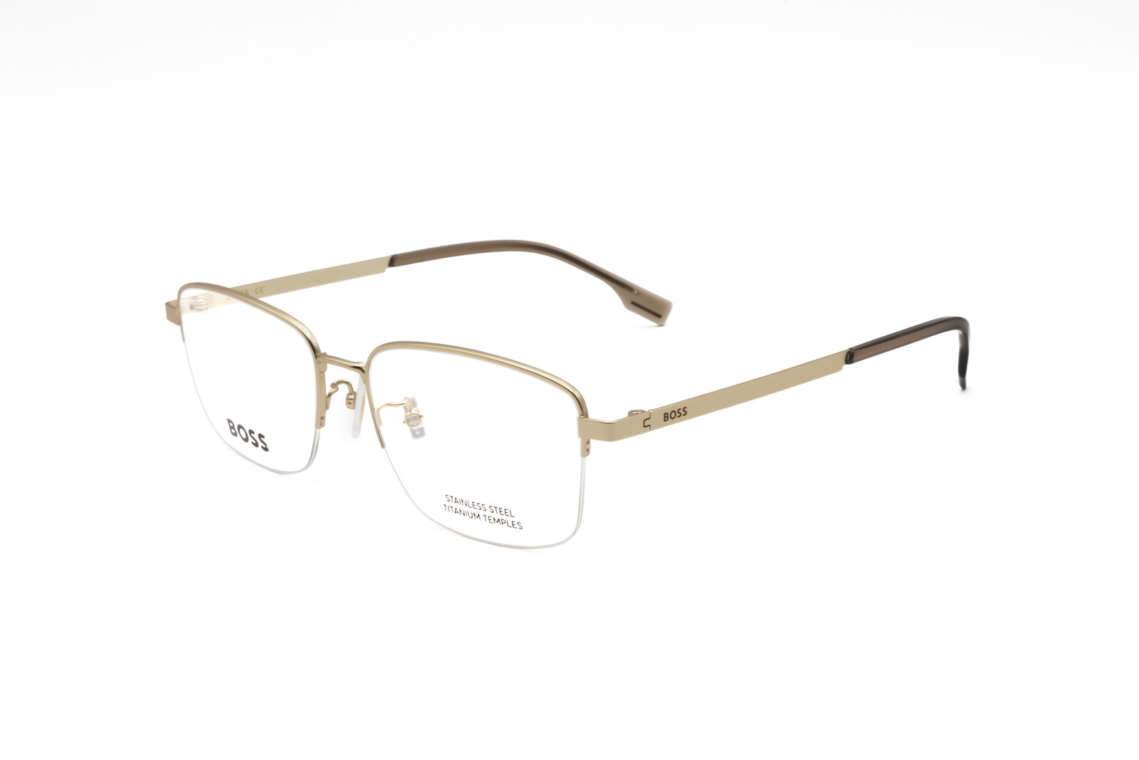 Hugo Boss Mens 55mm Matte Gold Opticals BOSS1474-F-AOZ-55 9790₽