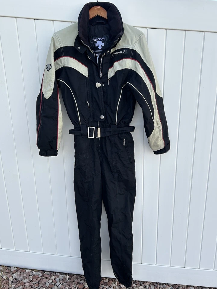 Vintage! Women's DESCENTE 1-Piece Ski-Snowsuit sz 8 - Image 2 of 4