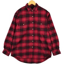 Used Field and Stream long-sleeved flannel check shirt size L men's