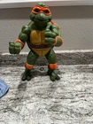 Vintage 1992 TMNT Michelangelo Jumbo 14” Figure Playmates