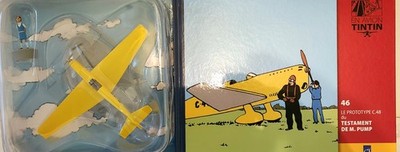 En avion tintin n° 46 le prototype c48 du testament de m. Pump