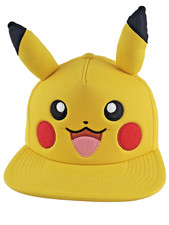 Pokemon Pikachu Yellow Snapback Hat Ears Official Cap Kids TV Show Character 14 