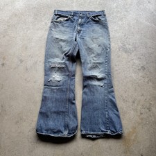Vintage 1970s Levi's 646 Orange Tab Bell Bottom Flare Jeans — listing 6