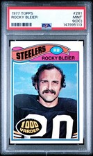 1977 Topps #281 - ROCKY BLEIER - PSA 9 OC - Mint !!