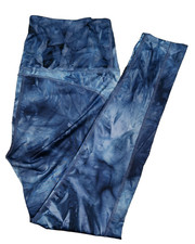 Beyond Yoga Blue Tie Dye Marble High Waisted Leggings XL Made in USA