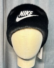 Nike NWT Headband Black Faux Fur Warm Fleece Lining One Size