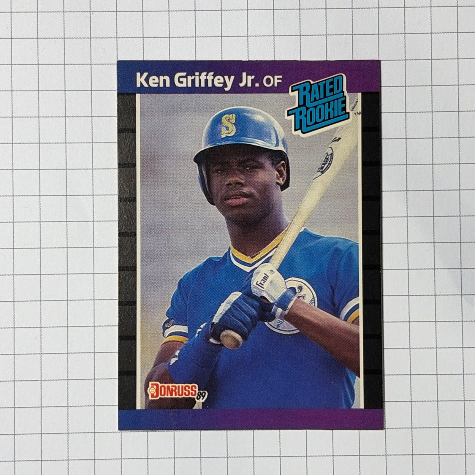 1989 Donruss Baseball Card Ken Griffey Jr. Seattle Mariners #33