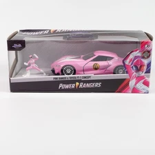 Jada Toys Power Rangers Pink Ranger Die-Cast Figure w/ Toyota FT-1 Car