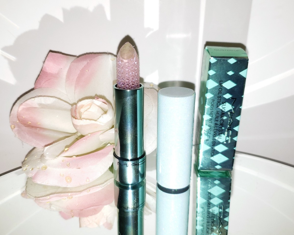 m a c sugar crystal lip oil stick MAC Sugar Crystal Lip Oil Stick Glisten Up Limited Holiday Edition 0.1oz