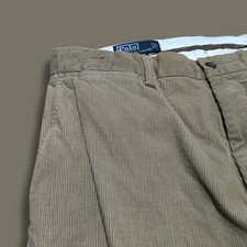 Vintage Polo Ralph Lauren Mens Fits 34 x 30 Corduroy Prospect Pants Baggy Khaki