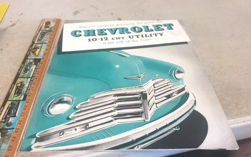 1948 CHEVROLET COUPE UTILITY GMH Australia Original  Sales Brochure RARE