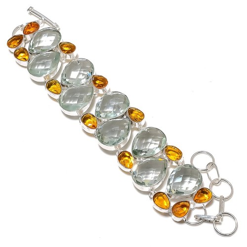 Ciondolo fatto a mano in argento sterling 925 con pietra turchese blu