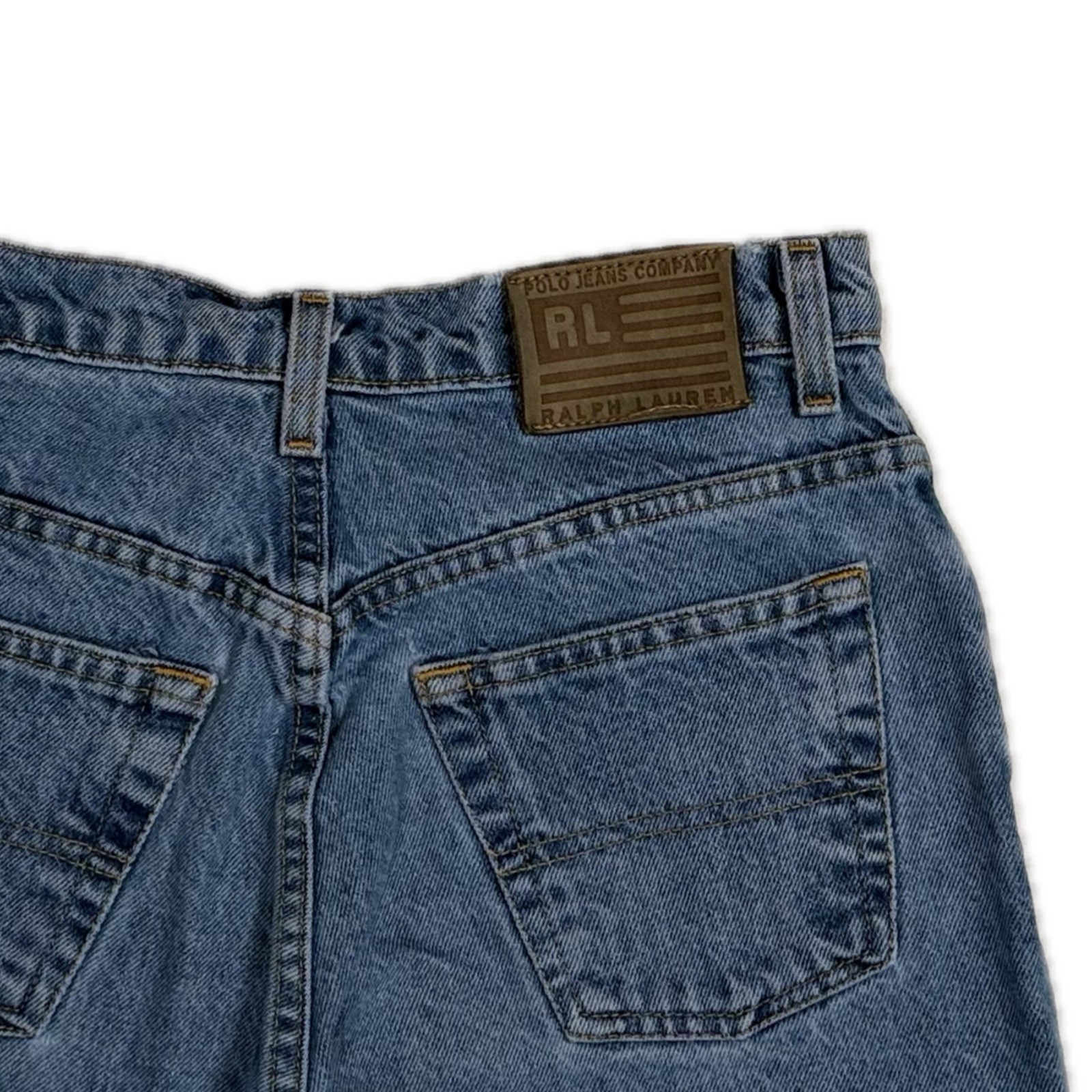 Polo Jeans Ralph Lauren 100% cotton light blue Relaxed Fit jeans Women W26 I29 thumbnail 4