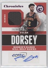 2017-18 Panini Chronicles Signature Swatches Pink 29/49 Tyler Dorsey Auto 3u4