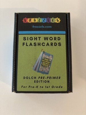 Frazzels Sight Word Flashcards Dolch Pre-Primer Edition Pre-K to 1st Grade