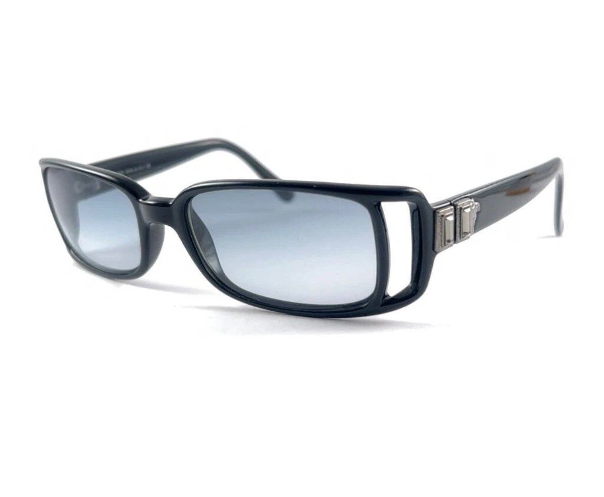 Authentic Versace MOD 554-H Medusa Black Sunglasses Vintage 2000s