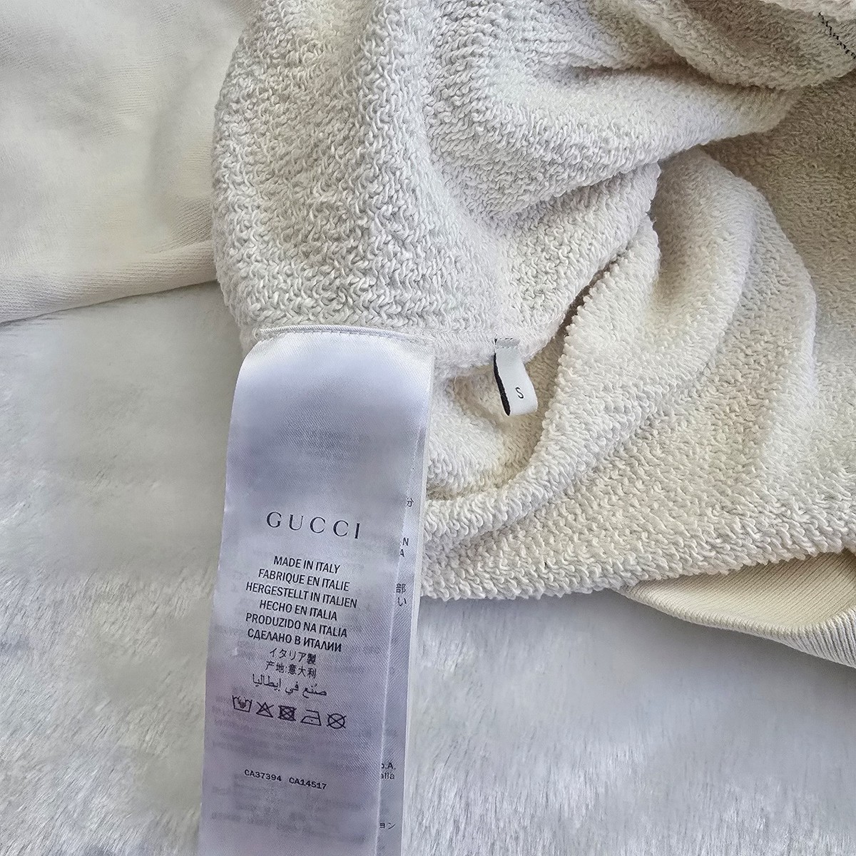 Gucci Maison De L'amour Sequin Sweatshirt Ivory | XS & S | MSRP