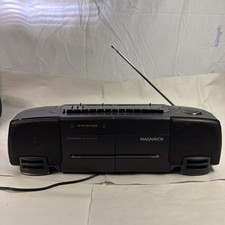 Magnavox AW-7495/17 High-Speed Dubbing AM/FM Radio Dual Cassette Boombox Works