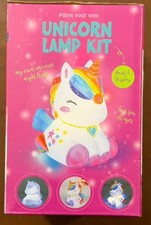 Paint Your Own Unicorn Lamp Kit DIY Night Light Craft Set, Glows in Dark