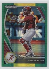 2021 Panini Prizm Draft Picks Green & Yellow Hyper Sam Praytor #PDP179 03j5