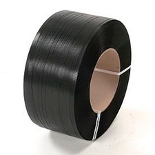 Global Industrial Polyester Strapping 1/2"W x 6500'L x 0.028" Thick Black
