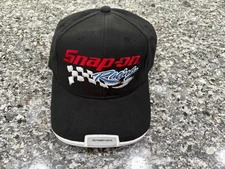 Vintage Choko Snap On Racing Black & Red Baseball Hat One Size NWOT