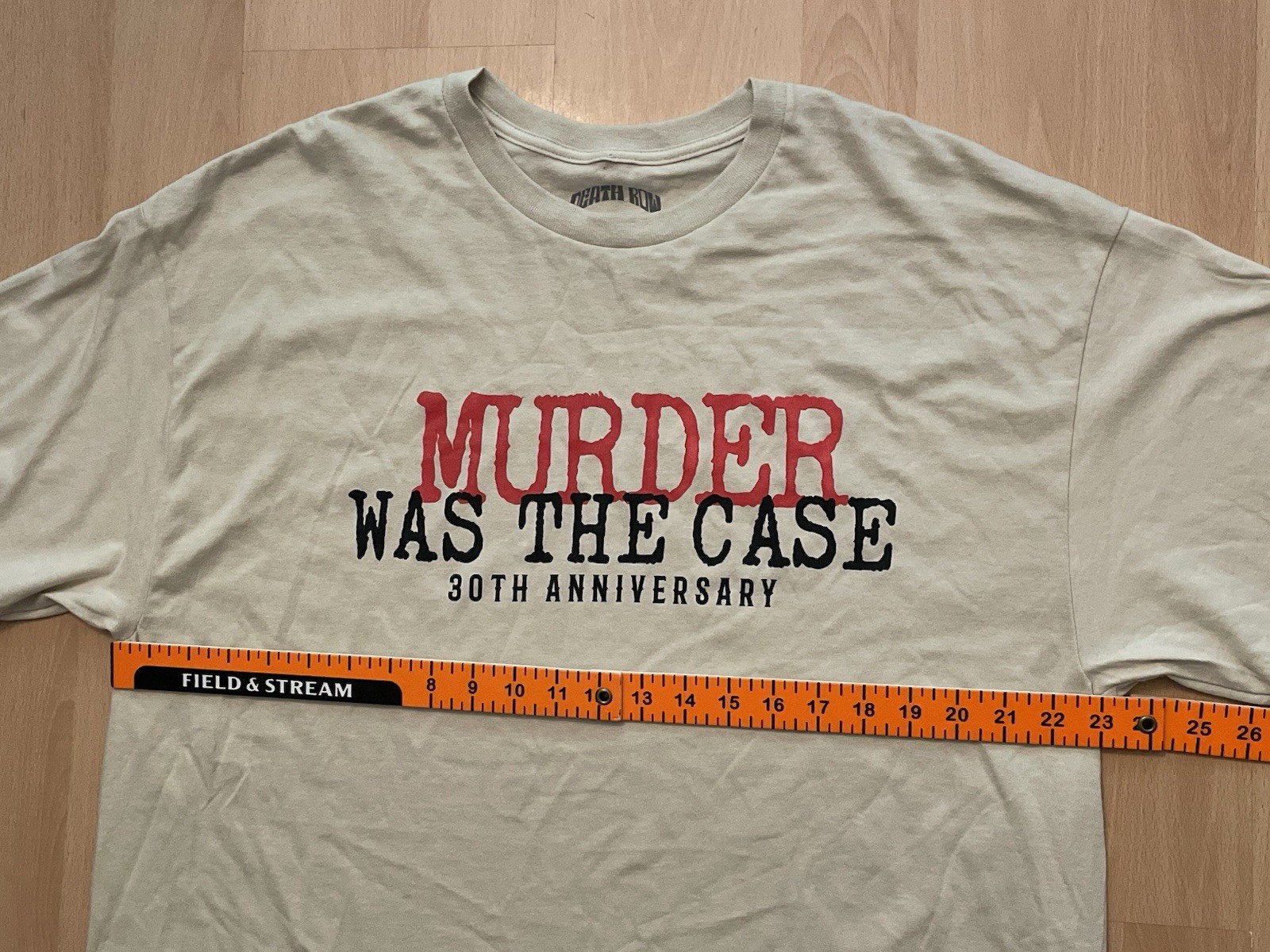 FILA T shirt Snoop Dogg Death Row Records XL beige Murder Was The Case SS maglietta