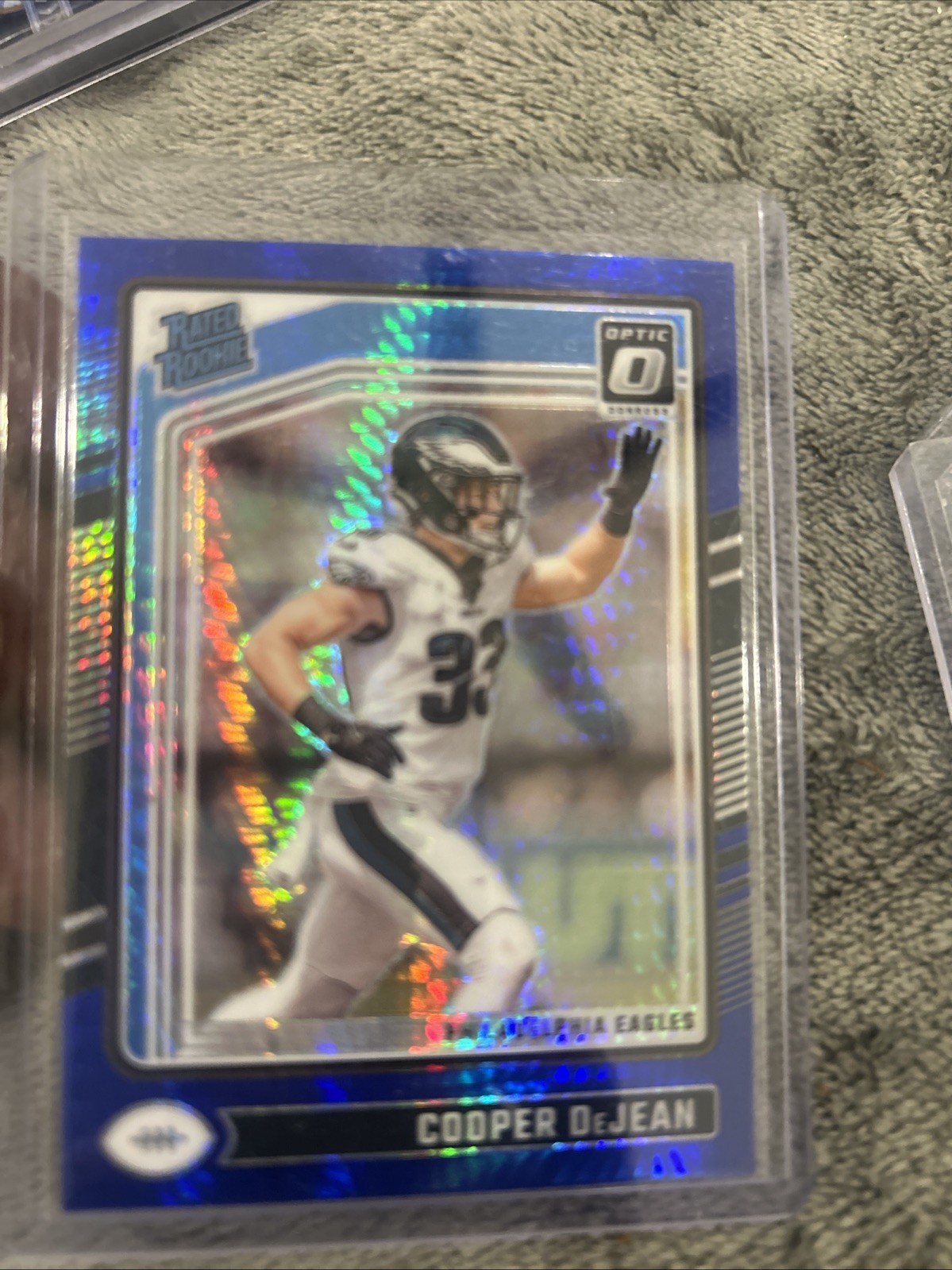 2024 Panini Donruss Optic -  Cooper DeJean #221 Blue Scope Prizm (RC)