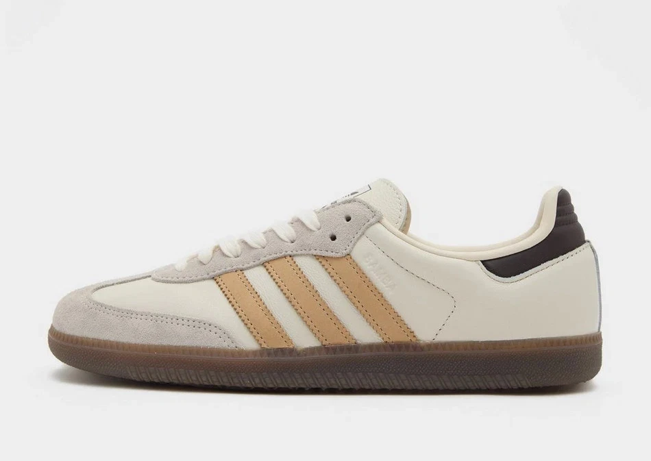 Adidas Originals Men's Samba OG in Off White Trainers Shoes