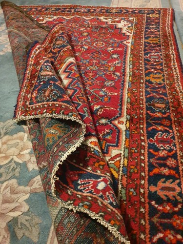 Wolle Perser Teppich Vintage Traditioneller Original Orientteppich 115×156cm Rug - Bild 10 von 24