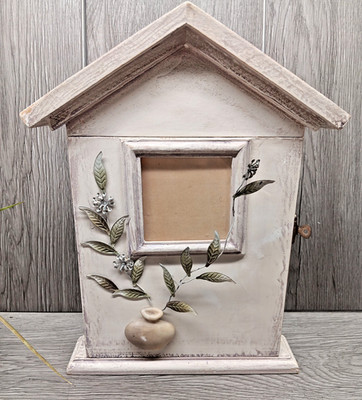 Farmhouse Key Holder Picture Frame or Jewelry Box Wall Hanging Hardware  11'' Tal