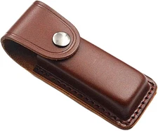 Snap Fastener Hunt Holder Pocket Outdoor Camping Knife Sheath Artificial Leather