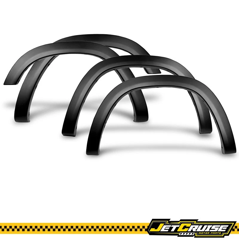Se adapta a Dodge Ram 1500 19-24 estilo de fábrica negro texturizado guardabarros llamaradas 4 piezas PP Foto 2 de 4