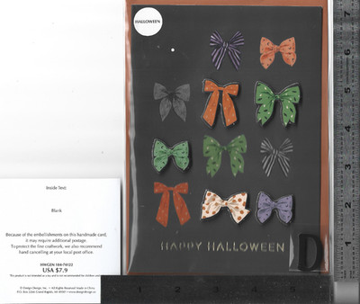 (4)    1 single   PAPYRUS & Hallmark embellished FALL   Card
