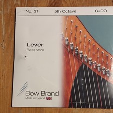 Lever Harp Bass Wire No 31 5th Octave C=DO Bow Brand