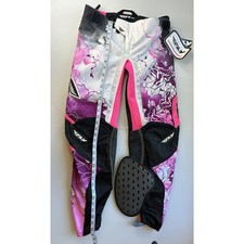 Fly Racing Women's Kinetic Race Pants Size 25/6 Pink Purple Black Motocross