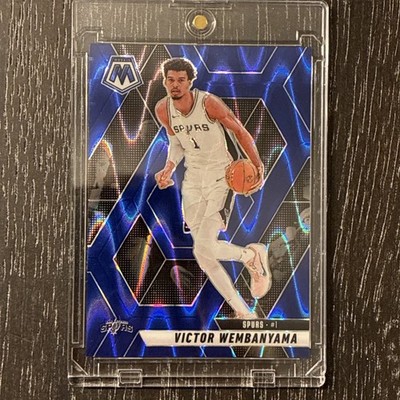 2024-25 Panini Mosaic - Victor Wembanyama #31 Seismic Blue Mosaic Prizm /149