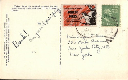 Cowboy/Western My First Experience Will Write When I Have More Time 1945 Vintage - Picture 2 of 2