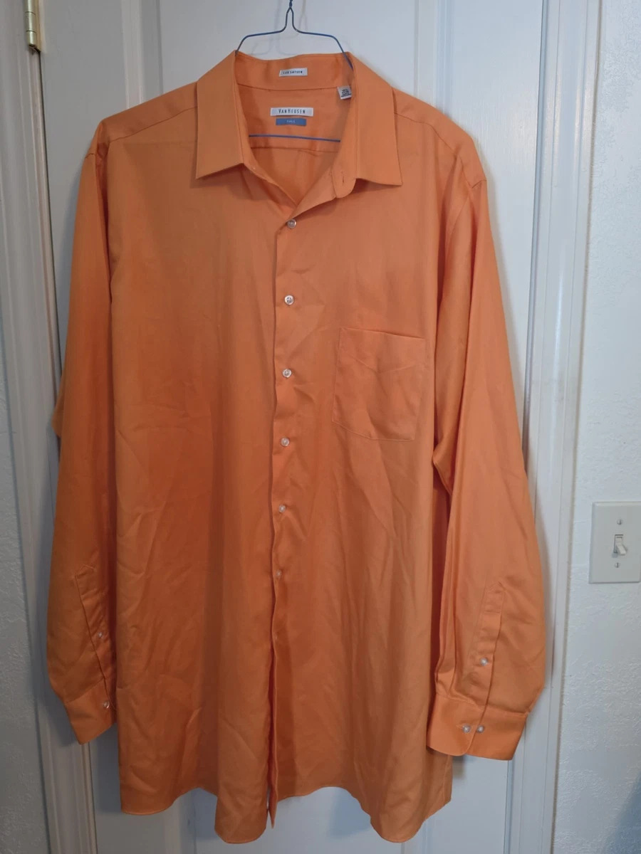 burnt orange dress shirt big and tall Point Orange Big & Tall Dress Shirts for Men for sale