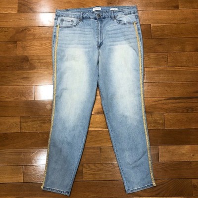 Sofia Jeans Classic 5-Pocket Stretch Comfort Rosa Curvy Ankle Jeans Size 18 AVE