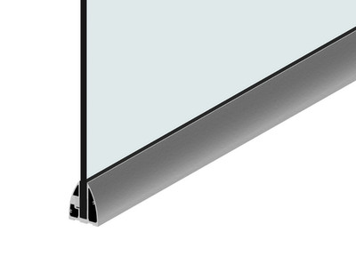 3 Meter Glasgeländerkanal für Brüstungswand (10-12 mm Glas) nicht konstruktiv