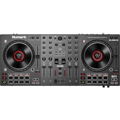Numark NS4FX Serato DJ-Controller 4-Kanal 6 Zoll Jogwheels 8 Pads | NEU