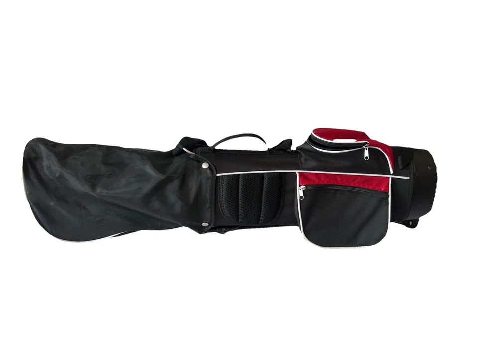 Nitro Kids Youth 4-Way Golf Stand Bag With Dual Carry Strap Red Black White 22” - Image 3 of 4