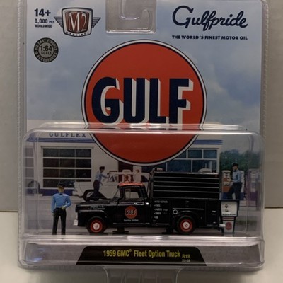 Vintage M2 Machines 1:64 Diecast 1959 GMC Fleet Option Truck Gulf Oil