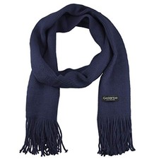 Gelante Men Classic Knit Winter Scarf Warm Double layer Navy