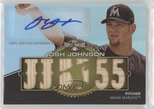 2012 Topps Triple Threads Auto Relics Gold 2/9 Josh Johnson #TTAR-201 Auto 3m8