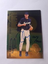 1993 Classic Four Sport Gold Autograph #AU4 Alex Rodriguez RC On Card Auto /3900