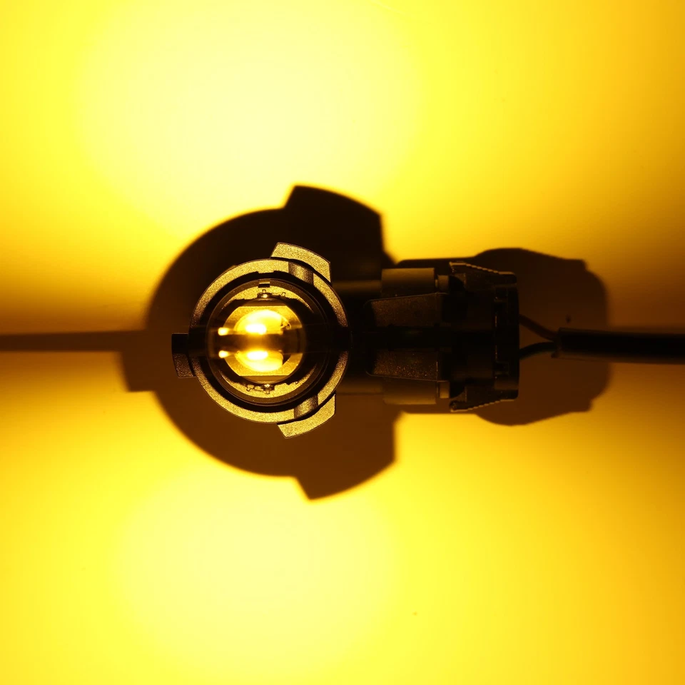 AUXBEAM HB4/9006 LED Fog Light Bulbs Driving Lamps Cool Amber 2500K 25000LM 90W - Image 2 of 4