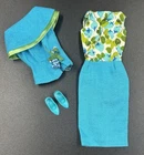 Vintage 1966 Barbie Fashion Editor Club Meeting #1672 Outfit Dress Jacket Shoes