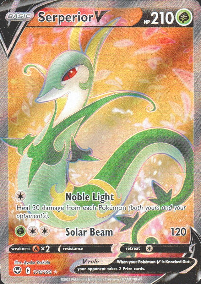 Serperior V (Full Art) Ultra Rare SWSH12: Silver Tempest 170/195 NM